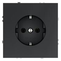 Розетка 1-м СП S70 16А с заземл. механизм графит Voltum VLS040107 - УПС инжиниринг
