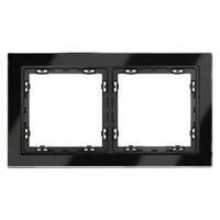 Рамка 2-м S70 стеклян. черн. Voltum VLS110208 - УПС инжиниринг