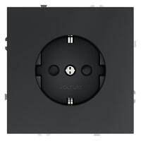 Розетка 1-м СП S70 16А с заземл. защ. шторки механизм графит Voltum VLS040207 - УПС инжиниринг