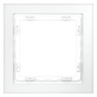 Рамка 1-м S70 стеклян. бел. матов. Voltum VLS110102 - УПС инжиниринг