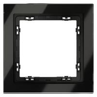 Рамка 1-м S70 стеклян. черн. Voltum VLS110108 - УПС инжиниринг