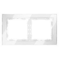 Рамка 2-м S70 стеклян. бел. Voltum VLS110201 - УПС инжиниринг