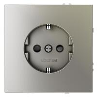 Розетка 1-м СП S70 16А с заземл. защ. шторки механизм шелк Voltum VLS040204 - УПС инжиниринг