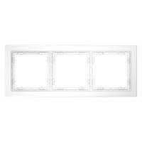 Рамка 3-м S70 стеклян. бел. матов. Voltum VLS110302 - УПС инжиниринг