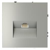 Розетка компьютерная 1-м СП S70 RJ45 кат.6 механизм сталь Voltum VLS060105 - УПС инжиниринг