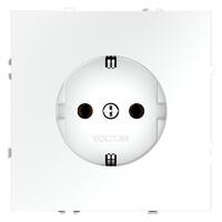 Розетка 1-м СП S70 16А с заземл. механизм бел. матов. Voltum VLS040102 - УПС инжиниринг