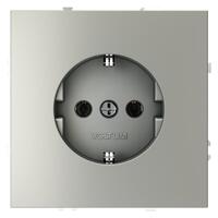 Розетка 1-м СП S70 16А с заземл. механизм сталь Voltum VLS040105 - УПС инжиниринг
