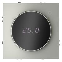 Терморегулятор электронный S70 с индикацией и датчиком для теплого пола механизм сталь Voltum VLS070105 - УПС инжиниринг