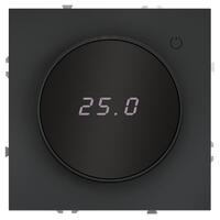 Терморегулятор электронный S70 с индикацией и датчиком для теплого пола механизм графит Voltum VLS070107 - УПС инжиниринг