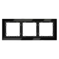 Рамка 3-м S70 стеклян. черн. Voltum VLS110308 - УПС инжиниринг