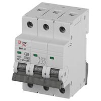 Выключатель автоматический 3п C 20А 4.5кА ВА47-63 PRO ЭРА Б0059438 - УПС инжиниринг