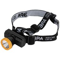 Фонарь светодиодный аккумуляторный налобный GA-802 3Вт 2режима Li-Ion 1500мАч IP40 желт./черн. Эра Б0055349 - УПС инжиниринг