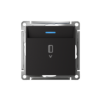 Выключатель карточный AtlasDesign 10А с подсветкой без задержки отключения механизм карбон SE ATN001014 - УПС инжиниринг