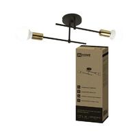 Светильник LOFT EASY-2Е27-BLT 2хE27 потолочн. под лампу латунь черн. IN HOME 4690612064130 - УПС инжиниринг