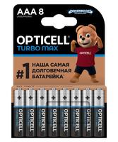 Элемент питания алкалиновый AAA/LR03 (блист. 8шт) Turbo Max Opticell 6053008 - УПС инжиниринг