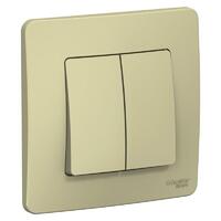 Переключатель проходной 2-кл. СП Blanca 10А IP20 (сх. 6+6) 250В беж. SE BLNVS106607 - УПС инжиниринг