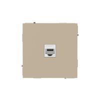 Розетка компьютерная 1-м KANT RJ45 кат.6A без шторки ванильн. марципан DKC 7015673 - УПС инжиниринг