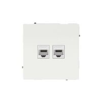 Розетка компьютерная 2-м KANT RJ45 кат.5E без шторки бел. магнолия DKC 7000664 - УПС инжиниринг