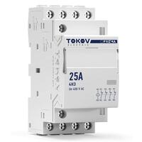 Контактор модульный 36мм 25А 230В АС 4НЗ PRIZMA TOKOV ELECTRIC TKE-PZ-MC-2-25-230-04 - УПС инжиниринг