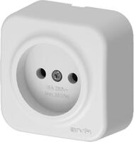 Розетка 1-м СП ARIA 16А IP20 без заземл. бел. ARVIA 25 01 1000 215 - УПС инжиниринг