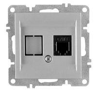 Розетка телефонная 1вых. СП 1мод. LAVIN/KAREN RJ45 кат.3 механизм сер. ARVIA 50 03 2000 221 - УПС инжиниринг