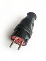Вилка прямая 16А IP44 черн. КОСМОС VKsm-Z-IP(B)16A - УПС инжиниринг