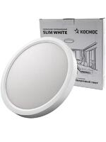 Светильник светодиодный SLIM WHITE 24Вт 6500К IP40 1660лм 230В 230х25мм КОСМОС KSlim24w_W6500K - УПС инжиниринг
