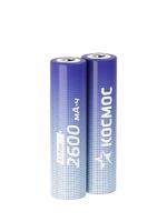 Аккумулятор 18650 Li-ion 2600мА.ч без защиты (уп.2шт) КОСМОС KOC18650Li-ion26US2 - УПС инжиниринг