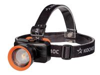 Фонарь налобный аккум. 10Вт Laser LED/ 1200мА.ч ABS пластик линза Френеля КОСМОС (KOC531Lit) - УПС инжиниринг