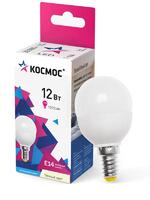 Лампа светодиодная GL45 12Вт 3000К E14 1070лм 174-265В КОСМОС LkeLED12wGL45E1430 - УПС инжиниринг