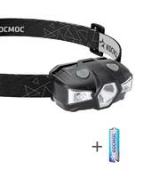 Фонарь налобный 1Вт LED+красн. 1xAA (R6) корпус ABS-пластик регулируемый эласт. ремешок КОСМОС KOC517B - УПС инжиниринг