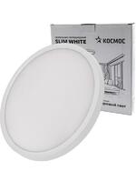 Светильник светодиодный SLIM WHITE 38Вт 4500К IP40 2650лм 230В 400х25мм КОСМОС KSlim38w_W4500K - УПС инжиниринг