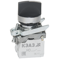Переключатель КПЕ2620РС 2но+0нз ручка фикс 3поз IP65черн. КЭАЗ 248266 - УПС инжиниринг