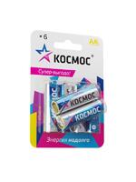 Элемент питания алкалиновый AA/LR6 BP-6 (блист.6шт) КОСМОС KOCLR6BL6 - УПС инжиниринг