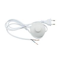 Шнур сетевой UCX-C20/02A-170 WHITE с вилкой и выкл. (напольный) 2А 500Вт 1.7м бел. Uniel UL-00004434 - УПС инжиниринг