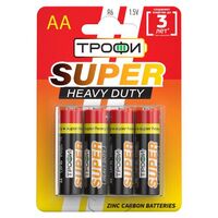 Элемент питания солевой AA/R6 R6-4BL (блист.4шт) Трофи C0033716 - УПС инжиниринг
