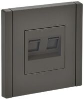 Розетка компьютерная 2-м RJ45 кат.5E FORTE&PIANO FP333 сер. IEK FP-K20-1-K03 - УПС инжиниринг