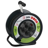 Удлинитель на метал. катушке 4х30м с заземл. 16А IP44 RMx-4es-3х1.5-30m-IP44(KG) КГ 3х1.5 Эра Б0046844 - УПС инжиниринг