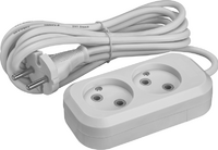 Удлинитель 2х3м без заземл. 10А IP20 90504 OPE-S-02-300-X-2х1 ОНЛАЙТ 90504 - УПС инжиниринг